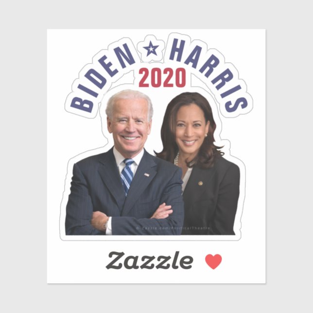 Joe Biden Kamala Harris 2020 President Vice Fotos Aufkleber (Blatt)