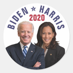 Joe Biden Kamala Harris 2020 President Vice Fotos Runder Aufkleber