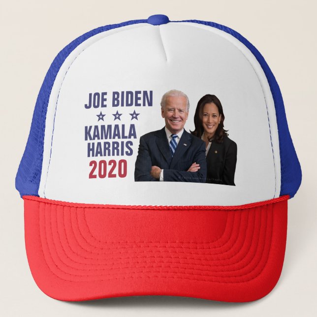 Joe Biden Kamala Harris 2020 President Vice Fotos Truckerkappe (Vorderseite)