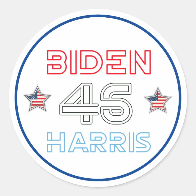 Joe Biden Kamala Harris 2020 Runder Aufkleber (Vorderseite)