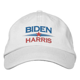 Joe Biden Kamala Harris 2024 Stern mit Darts blau Bestickte Baseballkappe