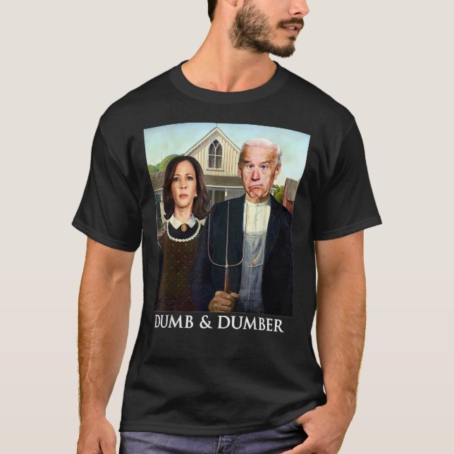 Joe Biden Kamala Harris Dumb und Dumber 2020 Funny T-Shirt (Vorderseite)