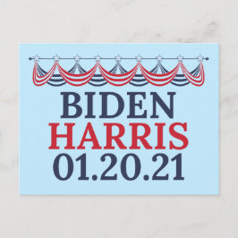 Joe Biden Kamala Harris Einweihungstag Postkarte