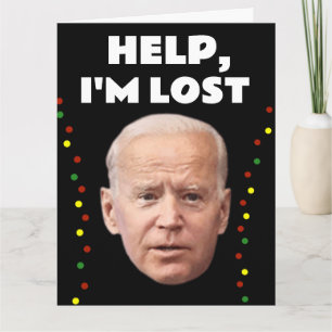 JOE BIDEN KONFUSIERTE FUNNY CHRISTMAS CARD KARTE