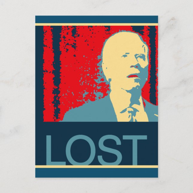 JOE BIDEN KONFUSIERTE FUNNY OBAMAIZED POSTCARDS POSTKARTE (Vorderseite)