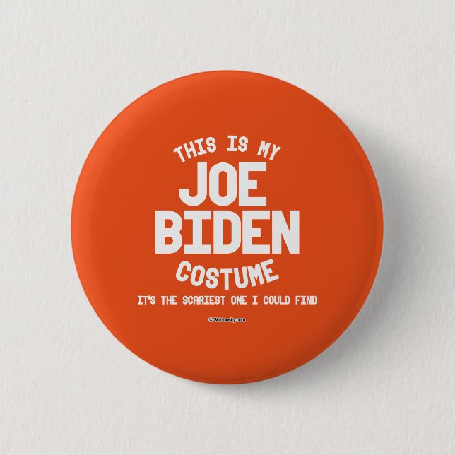 Joe Biden-Kostüm Button (Vorderseite)