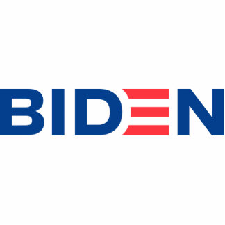 Joe Biden Logo Freistehende Fotoskulptur
