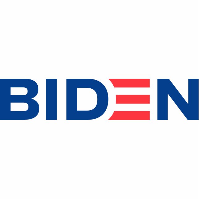 Joe Biden Logo Freistehende Fotoskulptur (Vorne)