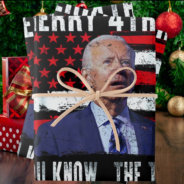 Joe Biden Merry 4. von Ihnen wissen... Das Ding Geschenkpapier Set (Von Creator hochgeladen)