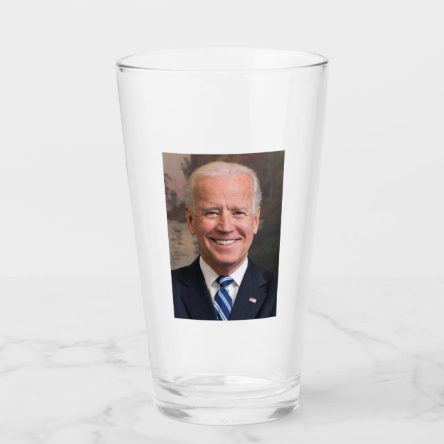 Joe Biden Portrait Foto Glas (Vorderseite)
