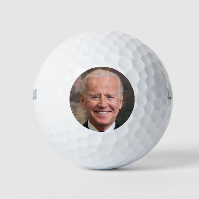 Joe Biden Portrait Foto Golfball (Vorderseite)