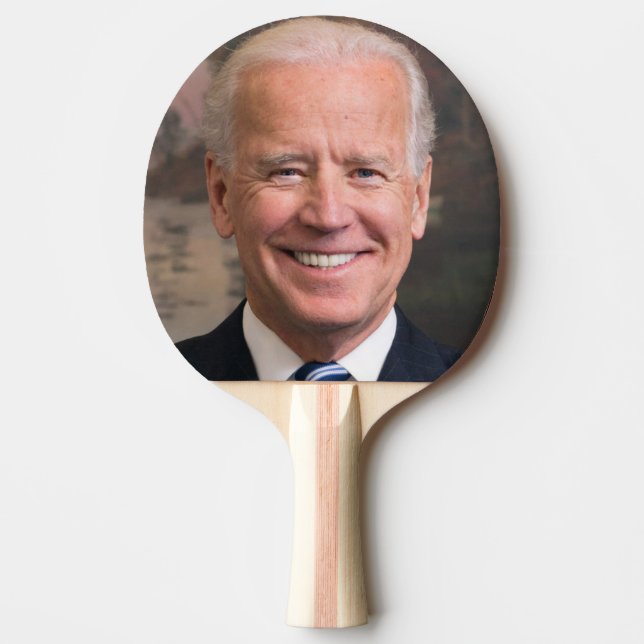 Joe Biden Portrait Foto Tischtennis Schläger (Vorderseite)