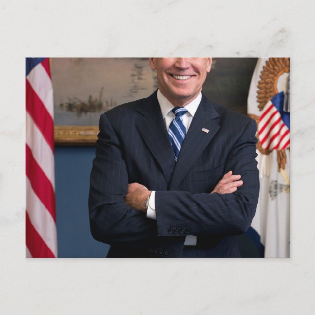 Joe Biden Portrait Postkarte (Vorderseite)