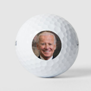 Joe Biden Porträt Foto Golfball