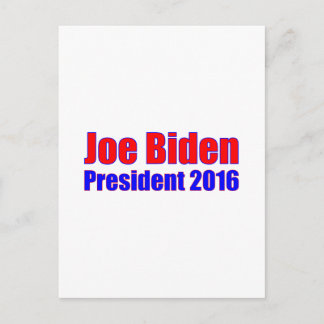 Joe Biden Präsident 2016 Postkarte