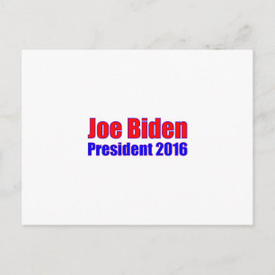 Joe Biden Präsident 2016 Postkarte