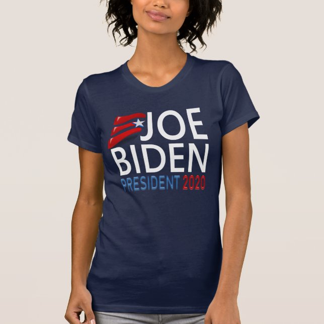 Joe Biden Präsident 2020 Wahl Red Blue Text T-Shirt (Vorderseite)