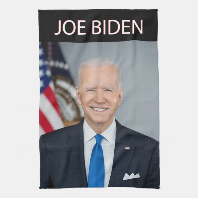 JOE BIDEN Präsident Geschirrtuch (Vertikal)