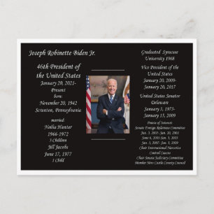 Joe Biden Präsident Postkarte
