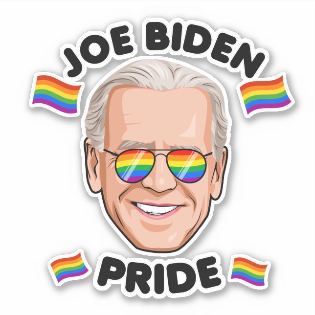 JOE BIDEN PRIDE AUFKLEBER (Vorderseite)