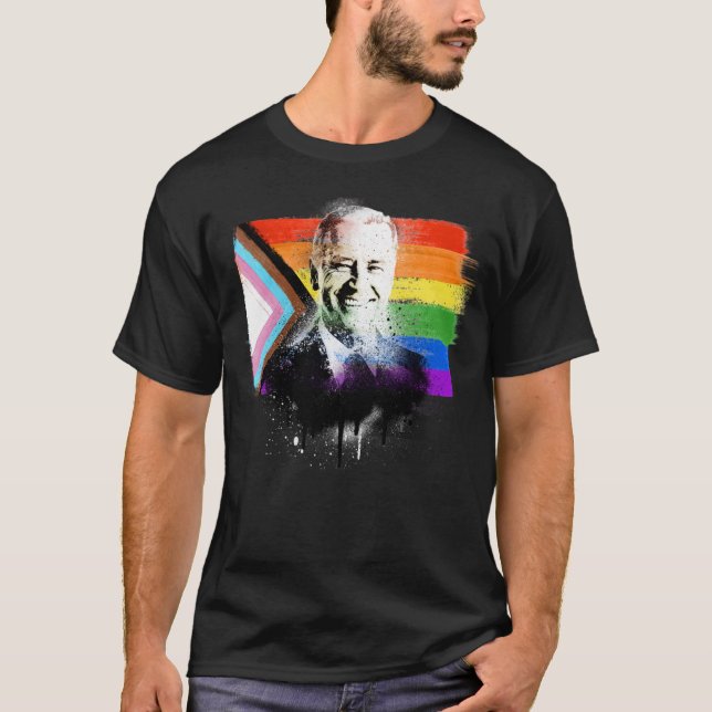 Joe Biden Progress Pride T - Shirt (Vorderseite)