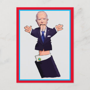 Joe Biden Puppet Postkarte