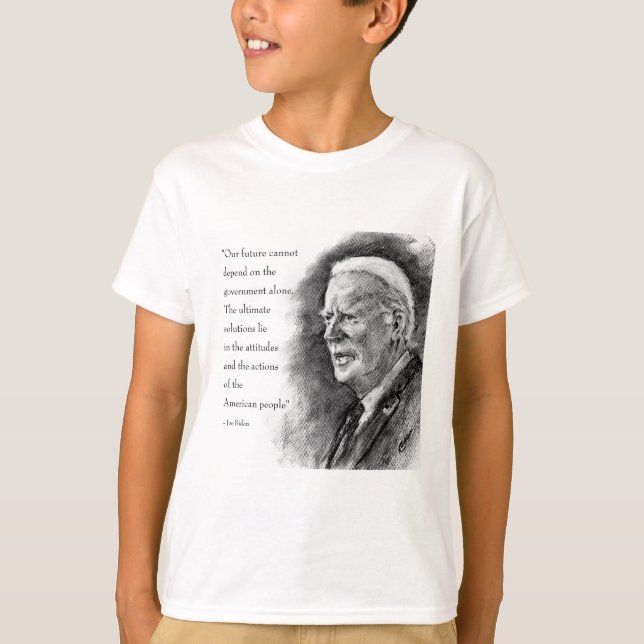 Joe Biden & Quote Boy's T-Shirt (Vorderseite)