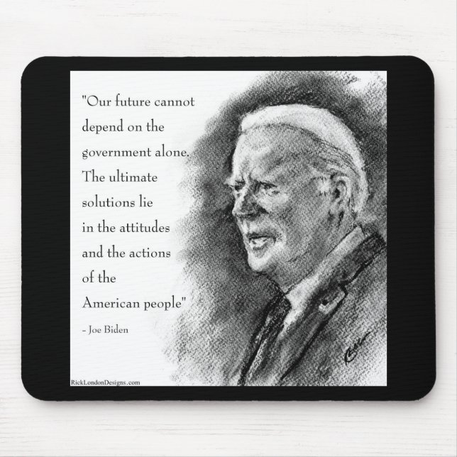 Joe Biden & Quote Mousepad (Vorne)