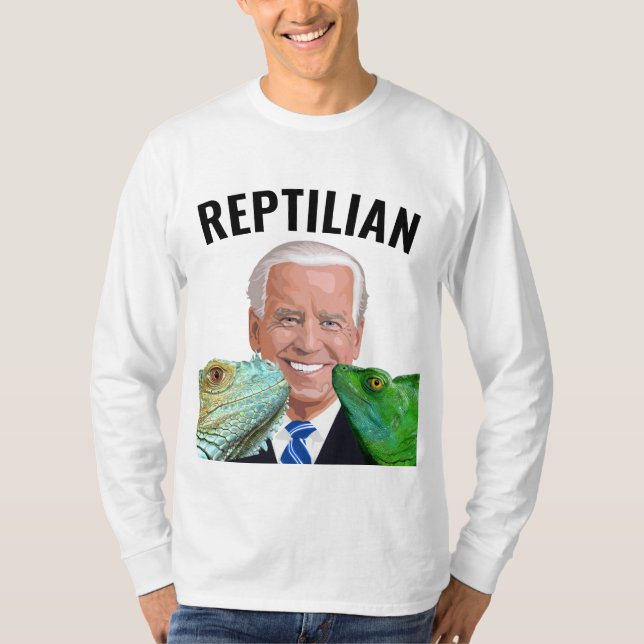 JOE BIDEN REPTILIAN FUNNY T - SHIRT (Vorderseite)