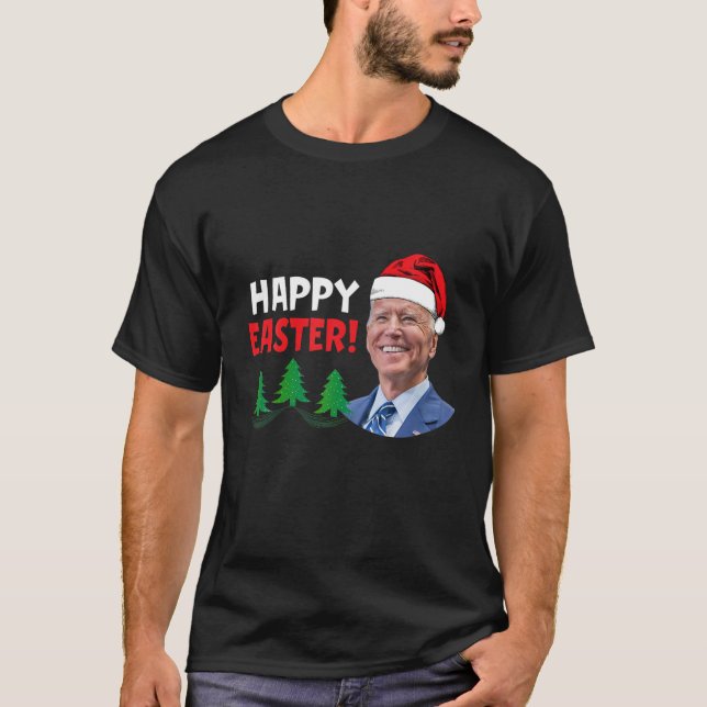 Joe Biden Santa Confused Happy Oaster Funny Ugly C T-Shirt (Vorderseite)