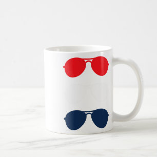 Joe Biden Sunglasses Red White Blue Fun Politik Kaffeetasse