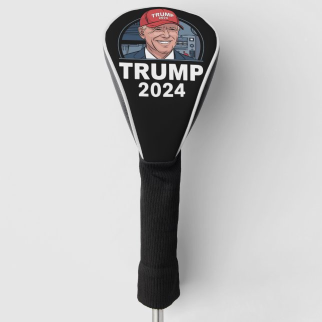 Joe biden trägt einen Trump-Hut Golf Headcover (Vorderseite)