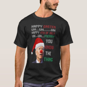 Joe Biden Ugly Christmas Sweater für Männer T-Shirt