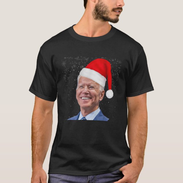 Joe Biden Ugly Christmas Sweater Joe Biden Santa H T-Shirt (Vorderseite)