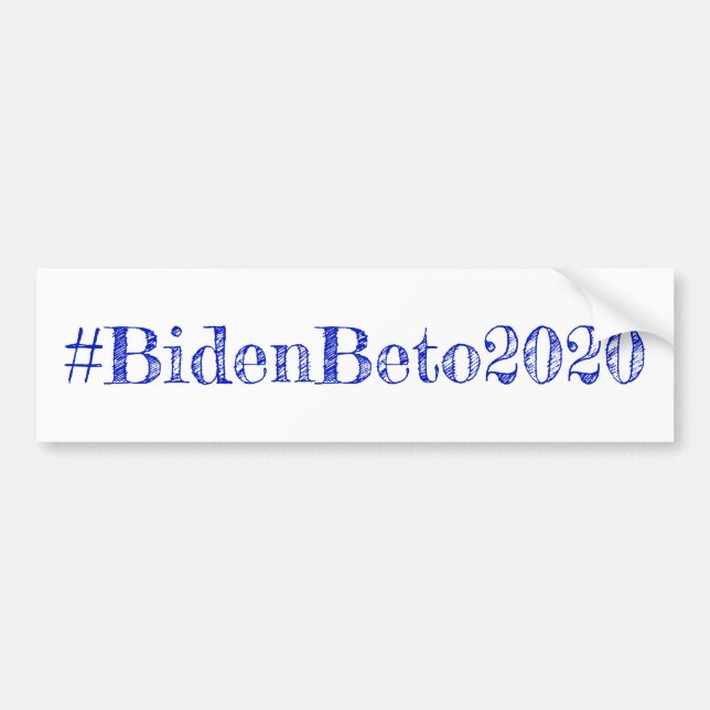 Joe Biden und Beto O'Rouke 2020 Autoaufkleber (Vorne)