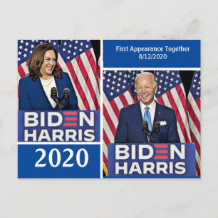 Joe Biden und Kamala Harris 2020 Postkarte