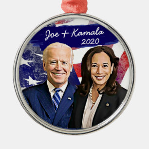 Joe Biden und Kamala Harris 2020 US-Wahl Ornament Aus Metall