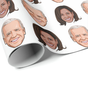 Joe Biden und Kamala Harris Geschenkpapier