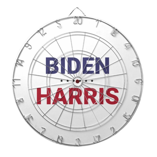 Joe Biden und Kamala Harris (Wahl 2020 in den USA) Dartscheibe (vorne)
