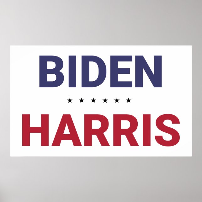 Joe Biden und Kamala Harris (Wahl 2020 in den USA) Poster (Vorne)