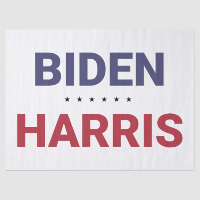 Joe Biden und Kamala Harris (Wahl 2020 in den USA) Seidenpapier (Vorderseite)
