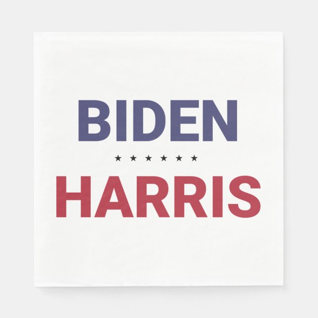 Joe Biden und Kamala Harris (Wahl 2020 in den USA) Serviette (Vorderseite)