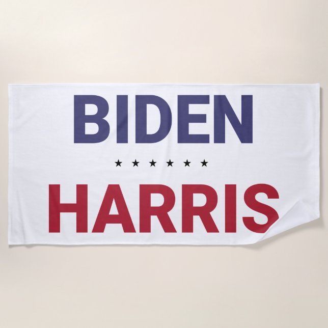 Joe Biden und Kamala Harris (Wahl 2020 in den USA) Strandtuch (Vorderseite)