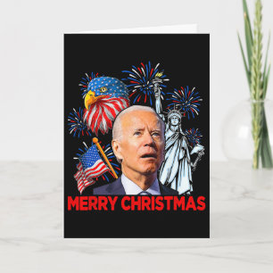Joe Biden verwechselte patriotisches Frohe Weihnac Karte