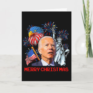 Joe Biden verwechselte patriotisches Frohe Weihnac Karte