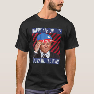 Joe Biden verwirrte Merry Happy Funny 4. Juli T-Shirt