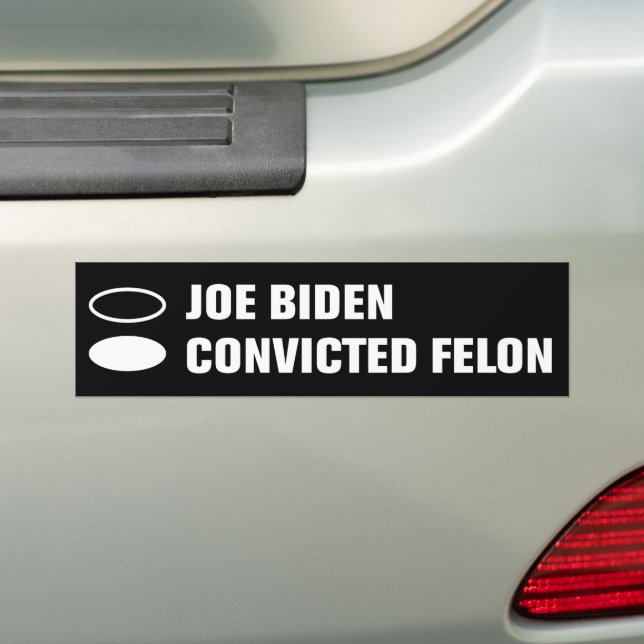 Joe Biden Vs Wahlvotum für Felon Ballot Autoaufkleber (Auf Auto)