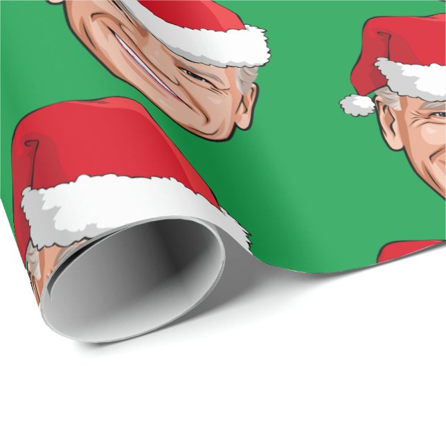 Joe Biden Weihnachten Geschenkpapier (Rolleneckpunkt)