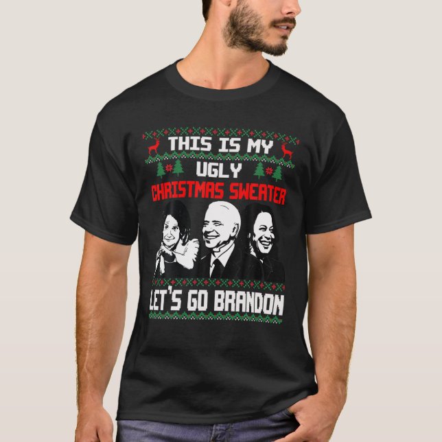 Joe Biden - Weihnachtsmann - Hat - Amerikaner F T-Shirt (Vorderseite)