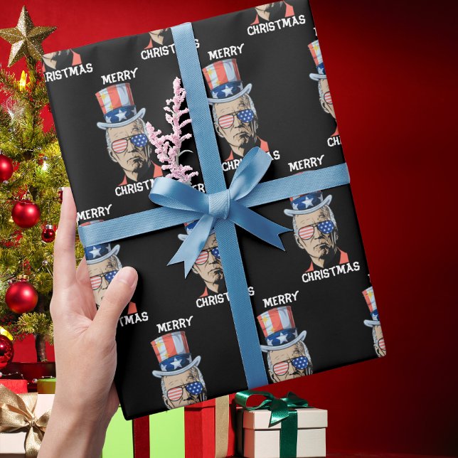 Joe Biden Xmas frohe Weihnachten Funny 4. Juli Geschenkpapier (Von Creator hochgeladen)
